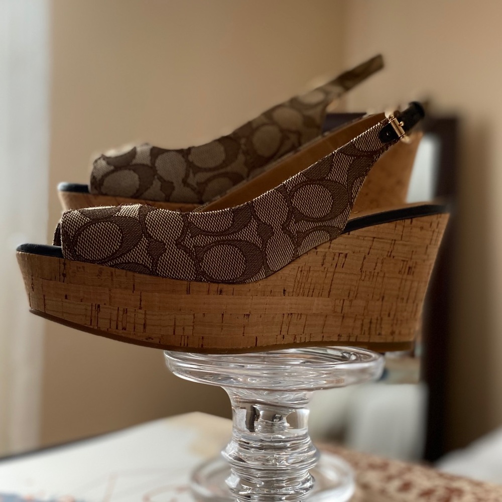 Coach heeled sandals
